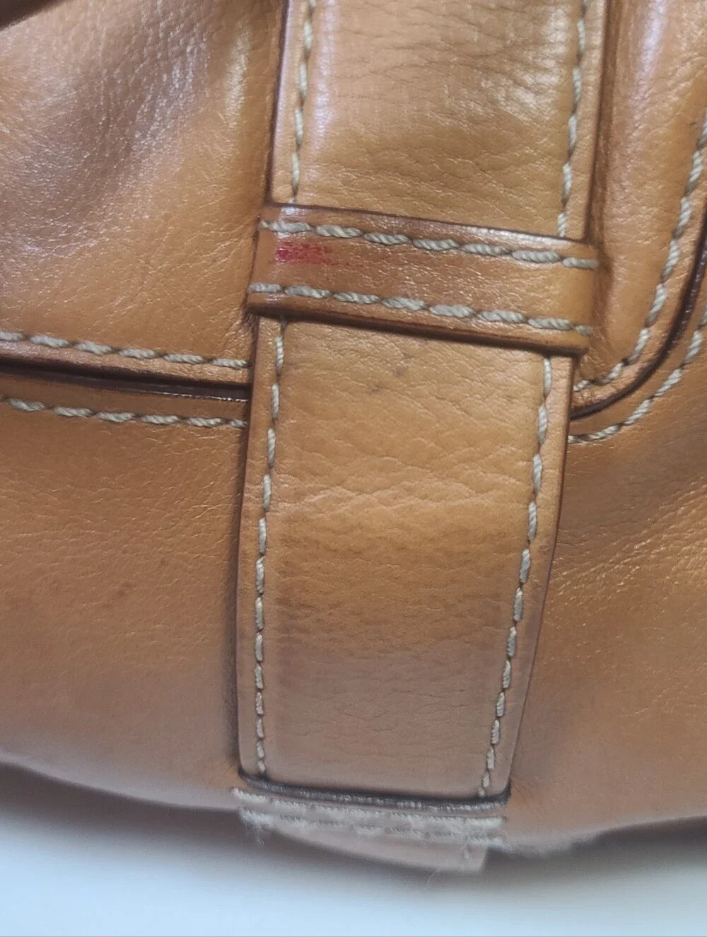 Michael Kors Vintage Brown Leather Bowler Bag Satchel Handbag Purse